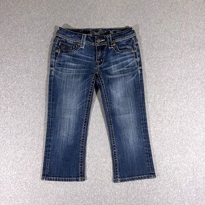 Miss Me JP4369cecr Womens Jeans Blue Size 27 (28x19) Low Rise Cropped Stretch